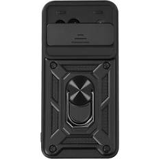 Mayaxess ring case for pixel 8a shockproof with camera cover, black