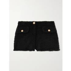 Women - Wool Shorts Versace Tweed Shorts - Black