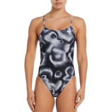 Nike Recycled Fabric Swimwear Nike 1-Piece Swimsuit Hydrastrong Digi Haze - Noir