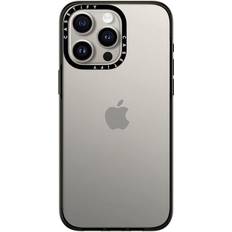 Casetify Compact for iPhone 15 Pro Max [2X Military Grade Drop Tested 4ft Drop Protection] Clear Black