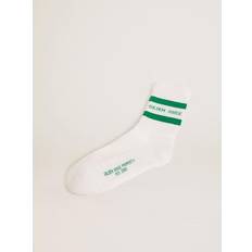 Cotton Socks With Distressed Finishes, Stripes And Logo, Woman