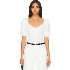 Ajustado Blusas Paige Maie Top - White