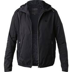 Emporio Armani Herren Jacke blau Mikrofaser unifarben