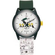 Citizen Q&q smile solar x peanuts collection r02a-510vk q & q wrist snoopy green