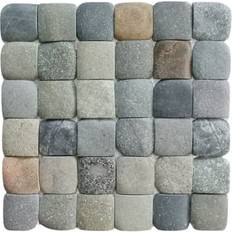 Mosaic Tiles b.o.i & Beyond, Molar 5 Mix Pebble Mosaic Tiles for Backsplash Kitchen X tiles 30.5x30.5