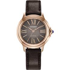 Citizen Ladies Citizen Eco-Drive Ceci Rose-Tone IP with Brown