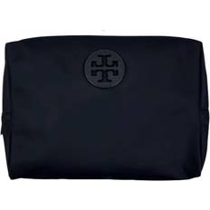 Tory Burch Nylon Toiletry Bags & Cosmetic Bags Tory Burch Medium Nylon Printed Cosmetic Case Black