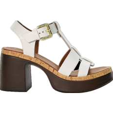 Platform Heeled Sandals Dune London Jungle - White