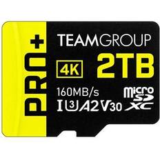 Team 2TB Pro microSDXC UHS-I/U3 Class 10 Memory Card with Adapter, compatible with Nintendo-Switch, Steam Deck, and ROG Ally, Speed Up to 160MB/s