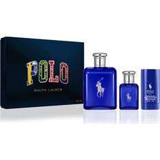 Gift Boxes Polo Ralph Lauren Men's Polo Blue Gift Set EdT 124ml + EdT 38ml + Deo Stick 77ml