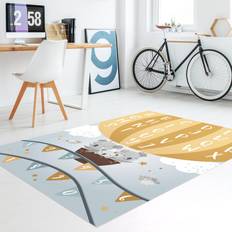 Rugs Klebefieber Vinyl-Spielteppich ABC Lernen wie im Flug