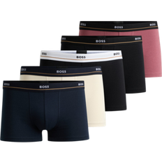 HUGO BOSS Boksere Underbukser HUGO BOSS Men's Essential Trunks 5-pack - White/Red /Black/Blue