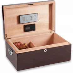 Smoking Accessories Bey-Berk Walnut Wood 120 Cigar Humidor