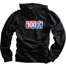 100% Classic Pullover Hoodie Fleece - Black