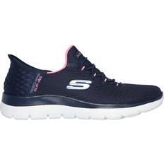 Skechers Bleu - Femme Chaussures Skechers Summits Diamond Dream W - Navy/Pink