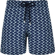 Polyamide Swimming Trunks Vilebrequin Men's Net Sharks Swim Shorts - Navy/Blue