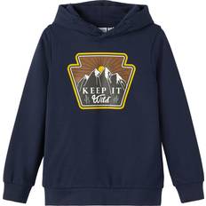 Name It Bleu Sweats Name It Sweatshirt À Capuche Enfant - Bleu