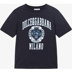Kids Cotton Logo T-Shirt Blue