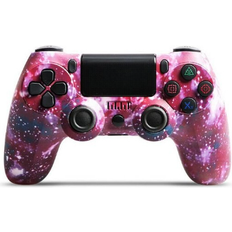 Game Controllers VIELLAN Wireless Controller Compatible with PS4/Pro/Slim/PC High Performance Double Shock - Purple Starry Sky