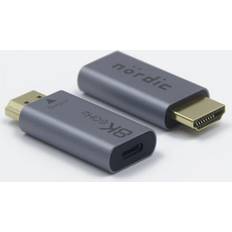 Nordic USBC-N1301 8K60Hz HDMI 2.1 - USB C Adapter M-F