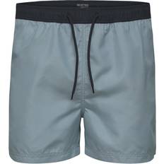 Selected Shorts Selected Shorts Slhclassic Contrast Bleu