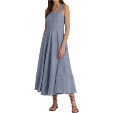 Ralph Lauren Midi Dresses Ralph Lauren Pinstripe Sleeveless Dress - Blue/White