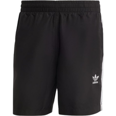 Adidas XS Swimwear Adidas Originals Adicolor 3 Stripes Swim Shorts - Black/White