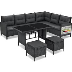 Footrest Juskys Manacor Outdoor Lounge Set