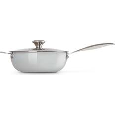 Glaskeramik-Kochfeld Schmorpfannen Le Creuset Signature 3-Ply med lock 24 cm