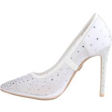 44 - Blanc Escarpins et Talons Buffalo Kleo Femme - Blanc