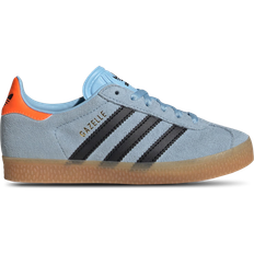 Blu Scarpe per Bambini Adidas Kid's Gazelle - Clear Sky/Core Black/Solar Orange