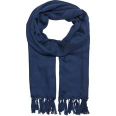 Only Damen Accessoires Only Fransenschal Frau Bleu