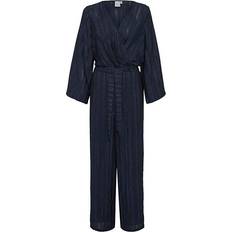 Blauw Jumpsuits & Overalls Ichi Damespak Met Koord Ihfiluco - Bleu