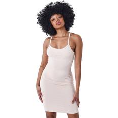 Robe midi Robes Robe moulante en lycra femme - Blanc