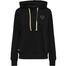 Women - Yellow Jumpers Only Women's Hooded Sweatshirt Noli - Noir
