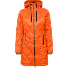 Nylon Manteaux B.Young Doudoune Femme Amalla - Orange