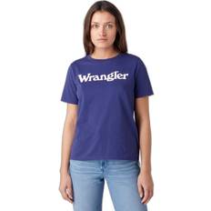 Wrangler Women Tops Wrangler Women's T-shirt Regular Bleu