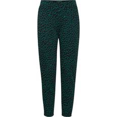 Ichi Femme Pantalons & Shorts Ichi Pantalon femme Kate Jacquard 7 - Vert