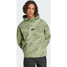 Homme - Marron Pulls Adidas City Escape Woven Shirt - Tent Green