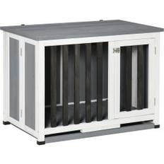 Northio Hundekennel Sammenleggbar Hundebur Gran Tre Vindu Transportkasse 84.5X51.4X61Cm