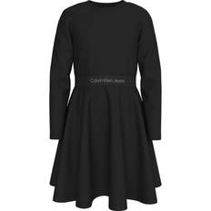 Viskos Klänningar Barnkläder Calvin Klein Ck Black Locho Tape Punto Dress år