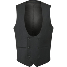 Viscose Vests Burton Slim Fit Tuxedo Suit Waistcoat - Black