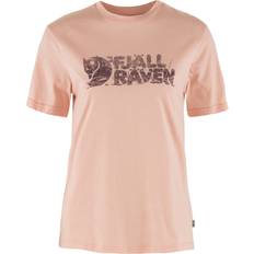 Dame - XXS T-skjorter Fjällräven Lush Logo T-Shirt - Chalk Rose