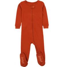 Children's Clothing Leveret Kids Footed Cotton Pajamas Boho Solid Color