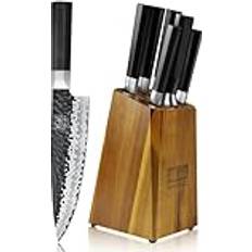 SHAN ZU Kitchen Knives SHAN ZU 7 Delar Handsmidda Knivset