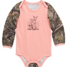 Children's Clothing Carhartt Camo Fawn Long-Sleeve Bodysuit for Babies Mossy Oak Country DNA/Peach Months