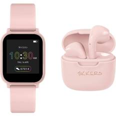 Tikkers Teen Series 10 Nude - Smart Watch and Earbuds Set