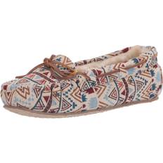 Minnetonka Cally Moccasin Slippers Mosaic 9W - Cream