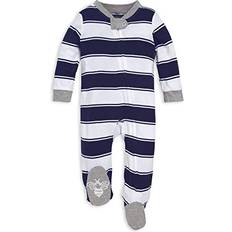 Babies Nightwear Burt's Bees Baby Rugby Striped Organic Cotton Sleep N' Play 6-9M