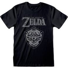 The Legend Of Zelda Distressed Shield T-Shirt - Black